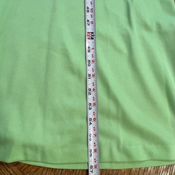 VINTAGE 60s 70s pistachio mint full length maxi gown formal dress beaded MCM - Picture 17 of 17